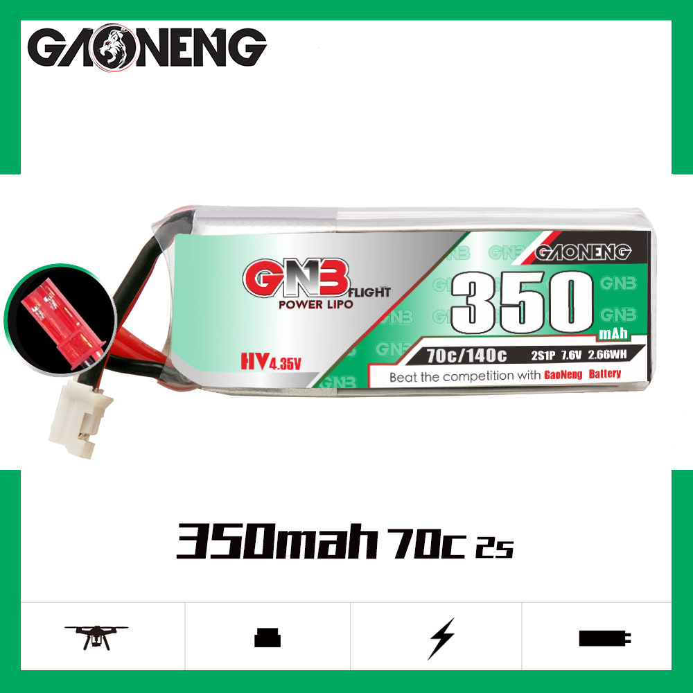 GAONENG GNB 2S 7,6V 350mAh 70C - Drone Battery Lipo recensie en prijs